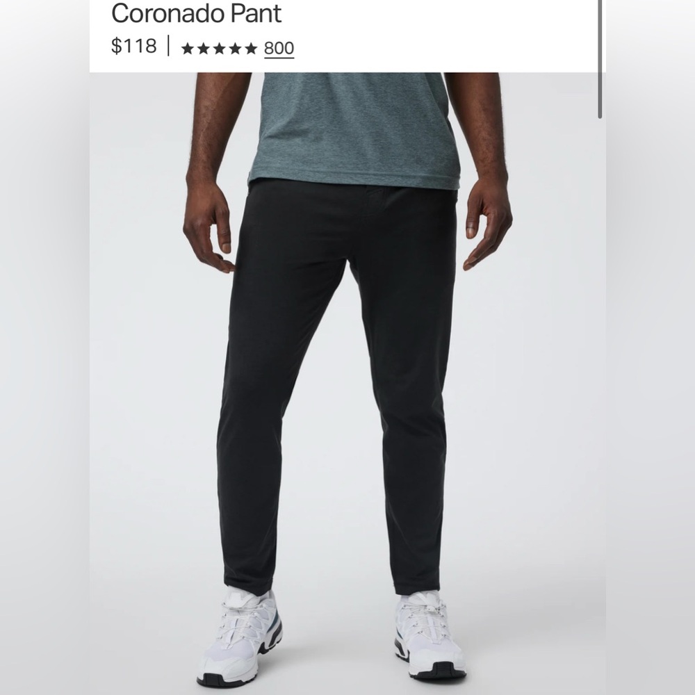 Vuori Men’s Coronado Performance Pants Size XL